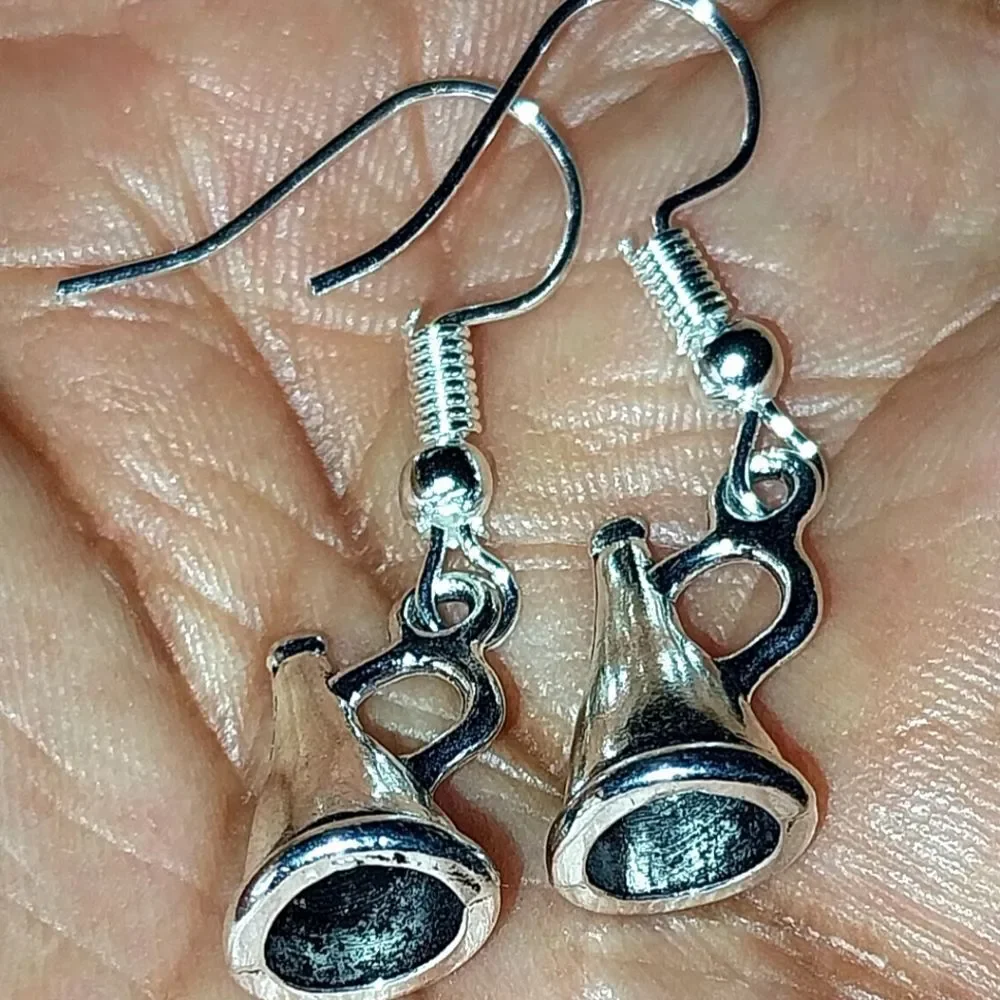 Vintage Hand crafted antique cheerleader earrings